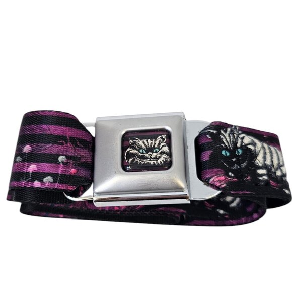 Buckle Down Disney Cheshire Cat, Alice in Wonderland Seatbelt Belt, Y2K, Adjust - Picture 1 of 5